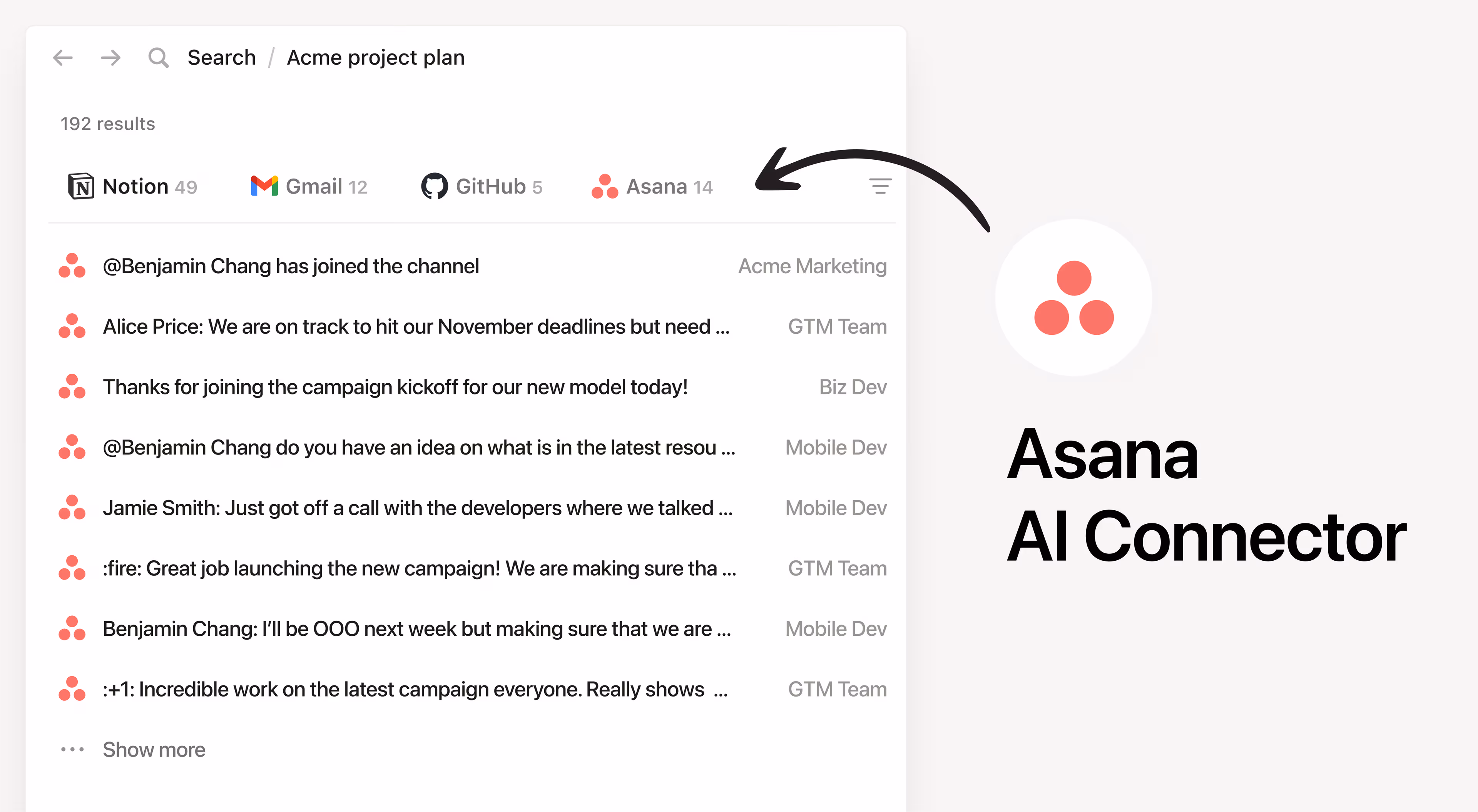 Asana AI 連接器